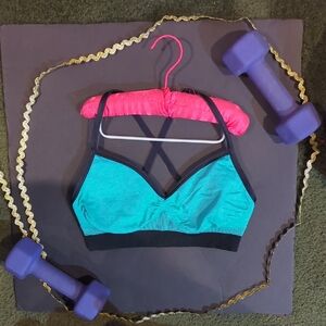 Lululemon Blue and Black Sports Bra